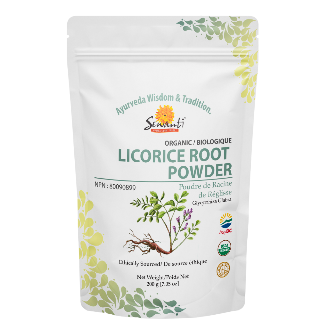 Organic Licorice (Liquorice / Yashtimadhu) Root Powder - Glycyrrhiza glabra