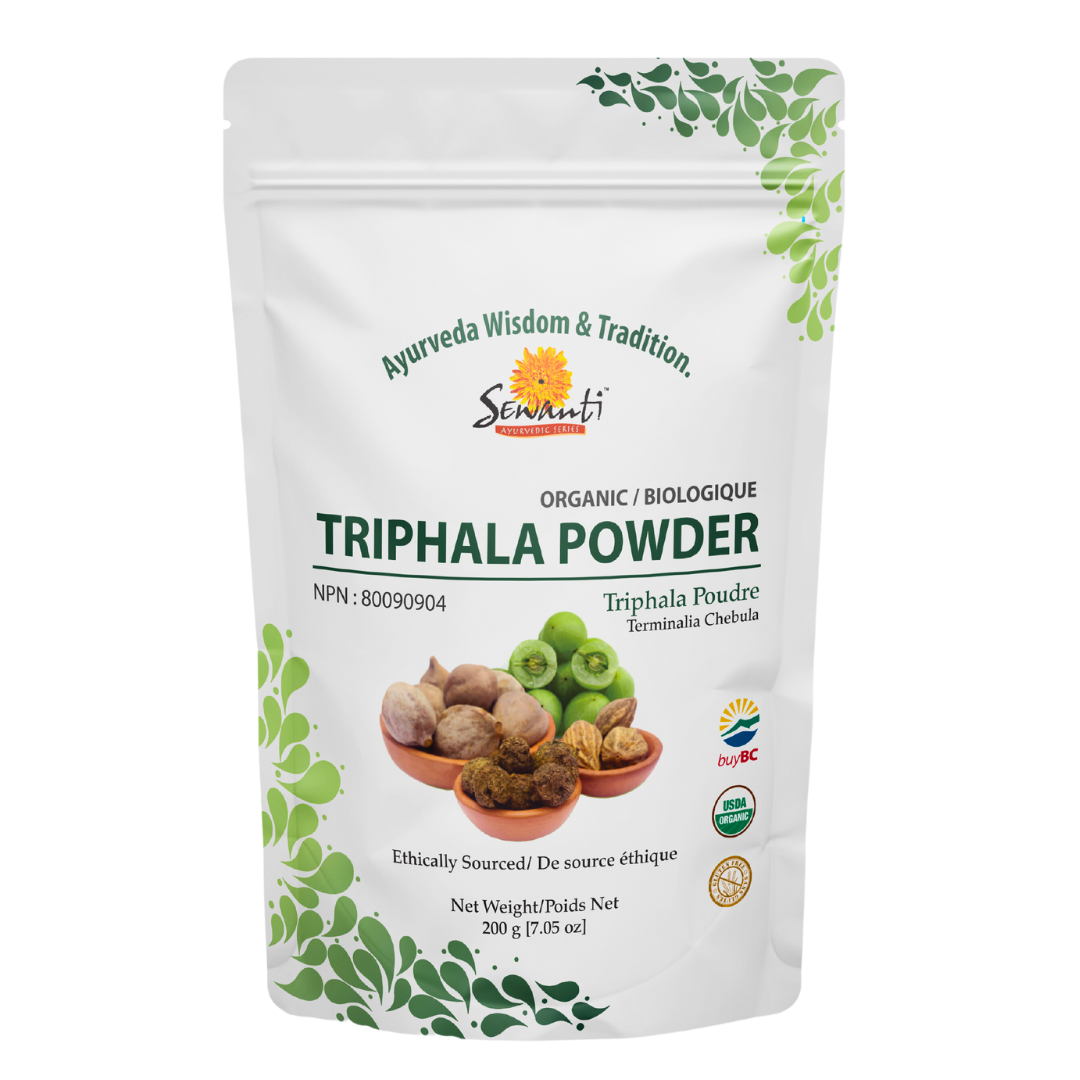 Organic Triphala Powder - Phyllanthus Emblica, Terminalia Bellirica, Terminalia Chebula