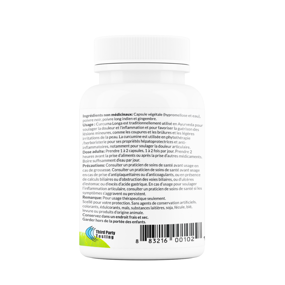 Organic Curcumin 95% extract capsules