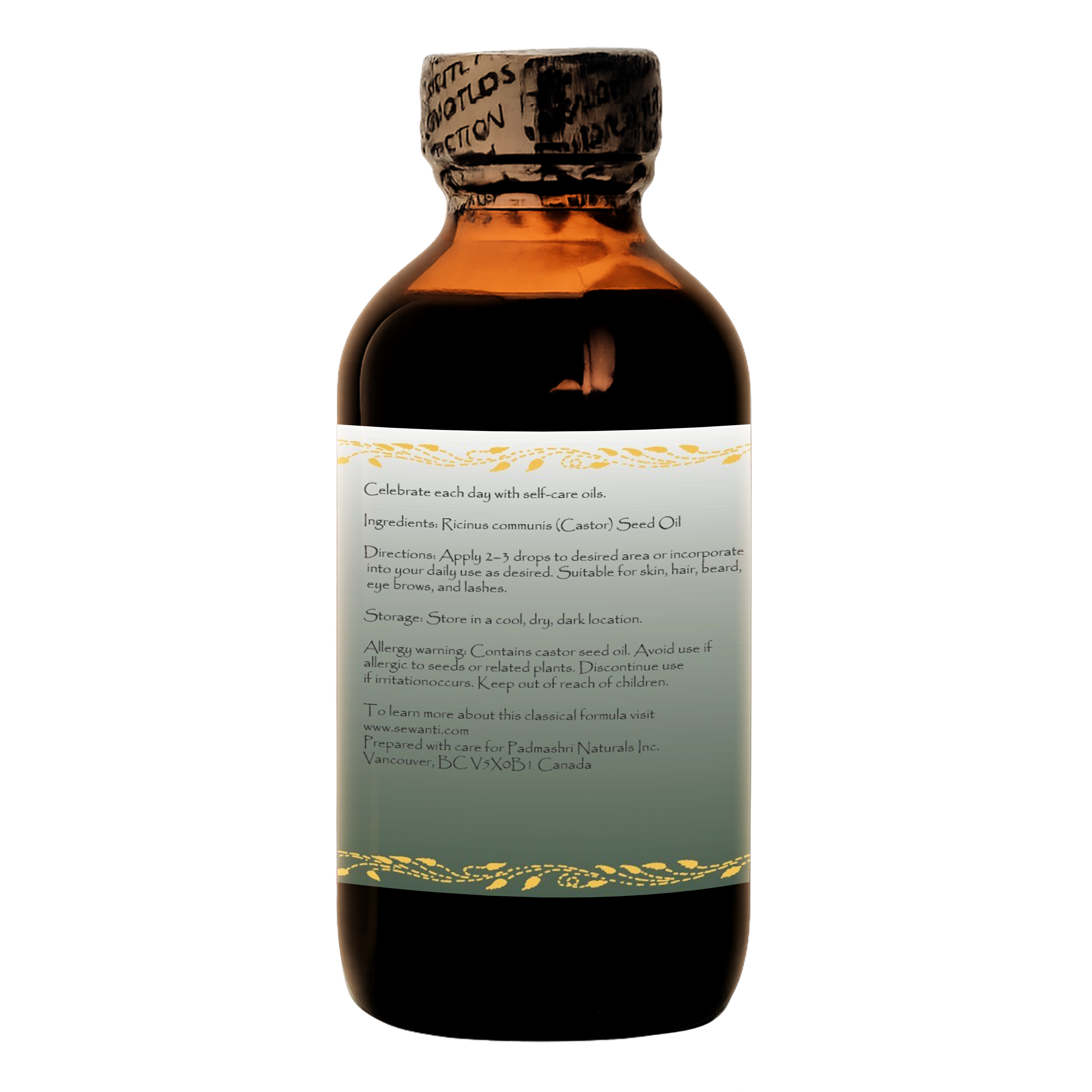 Ayurvedic Castor Oil - Virgin Cold Pressed