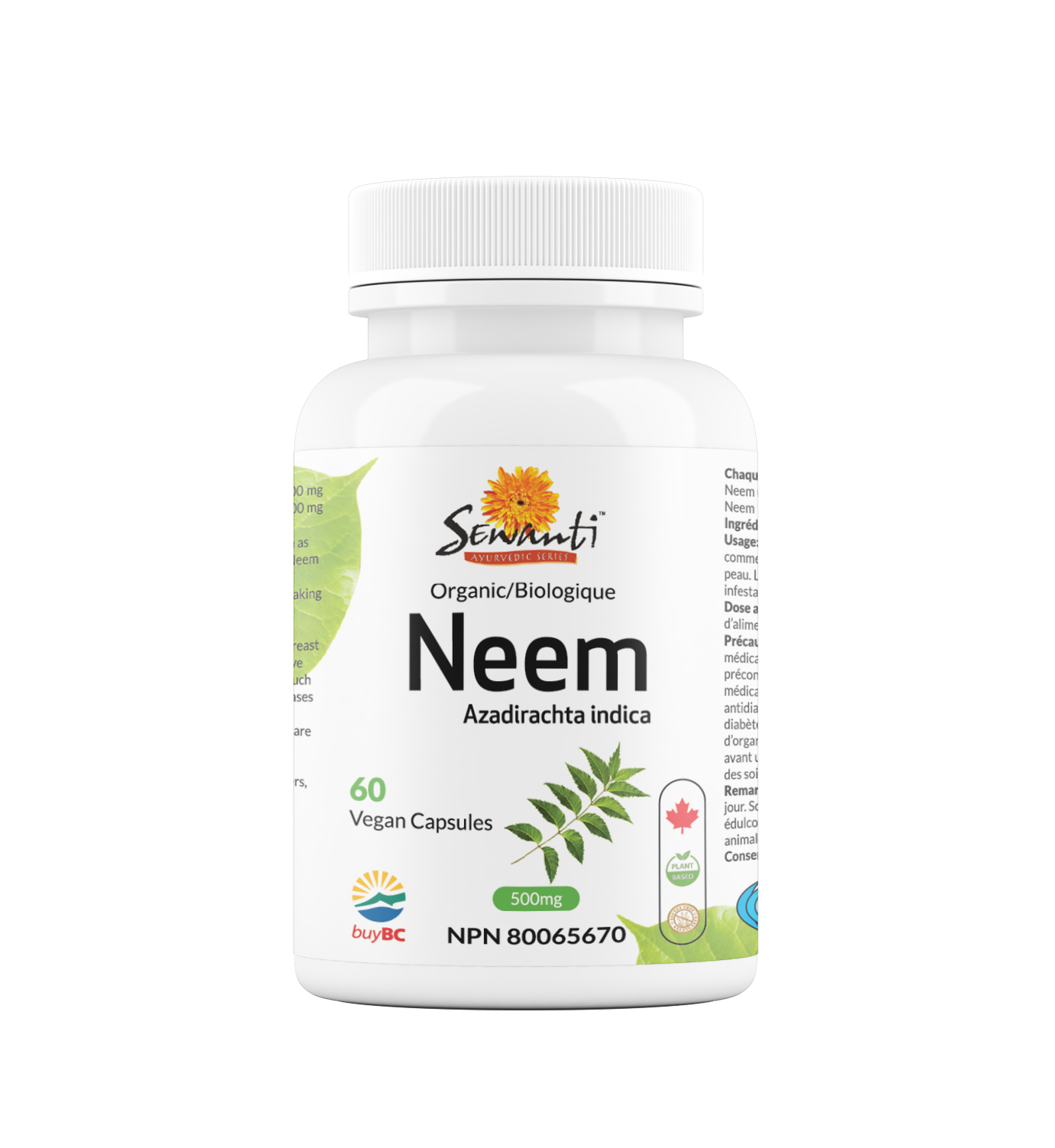 Capsules de Neem Bio (Pour une peau saine)