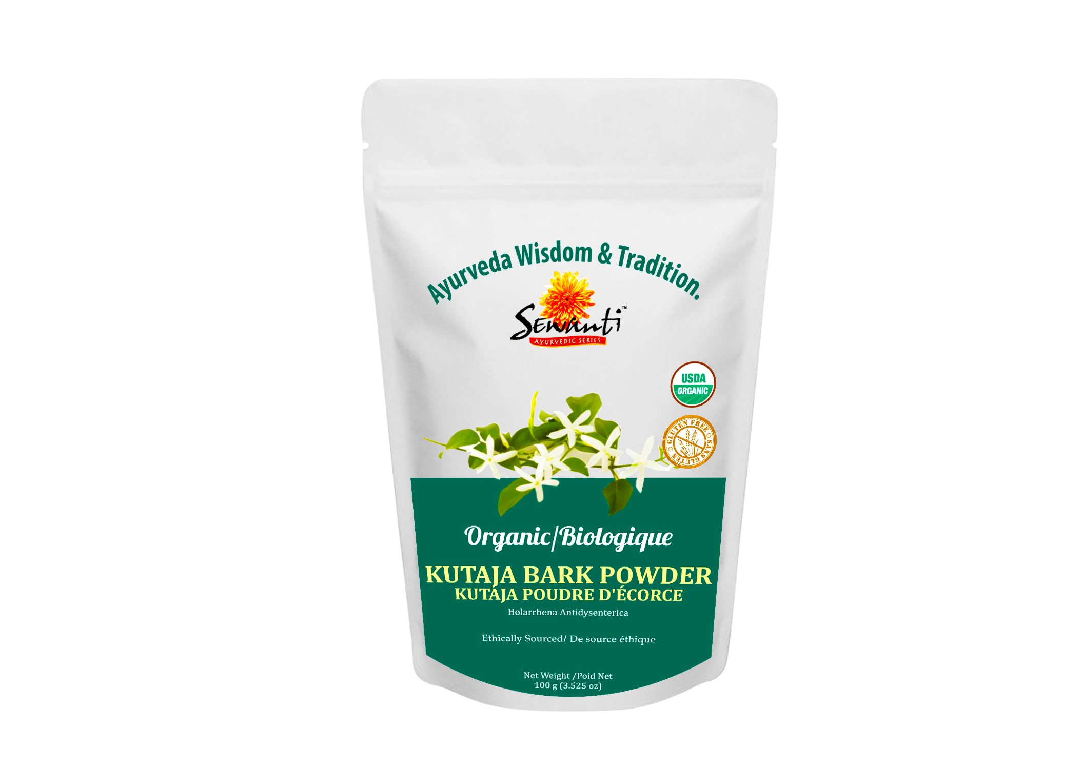 Organic Kutaja Bark Powder - The word "Sewanti" means, "service with devotion." Our company is committed to providing the highest quality, authentic ayurvedic products available.